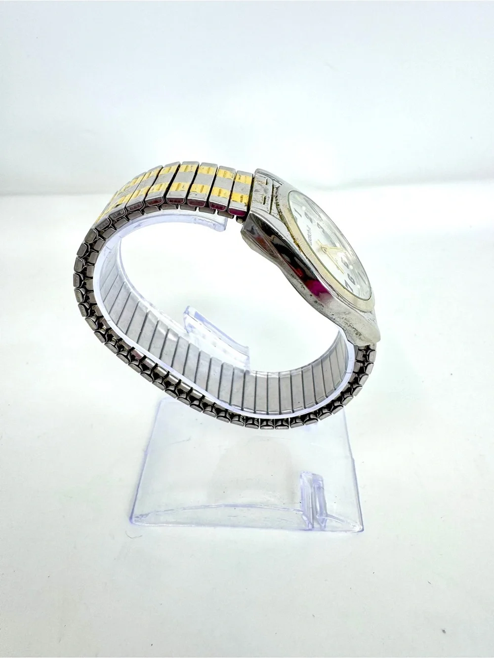 Watch-It MLN3210 Two-Tone Classic Expansion Band Watch - Excellent Condition New
